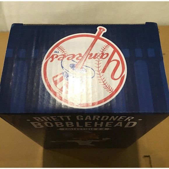 M NEW YORK YANKEES BRETT GARDNER BOBBLEHEAD SGA 8/31/2018 NIB - Picture 2 of 12